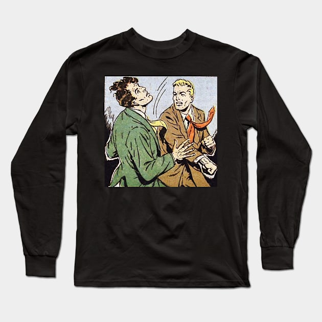 Two man fight Long Sleeve T-Shirt by Comic Dzyns